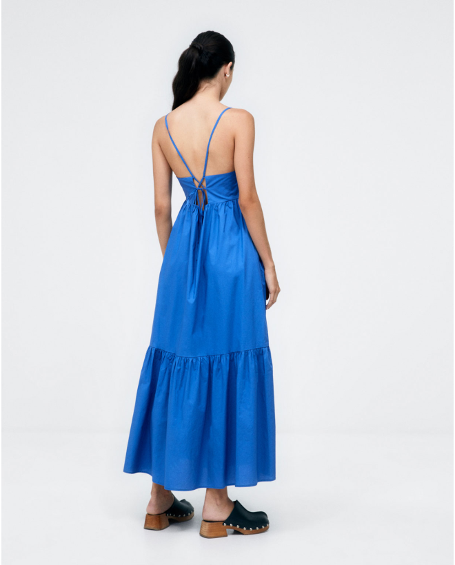 Long dress with straps and...